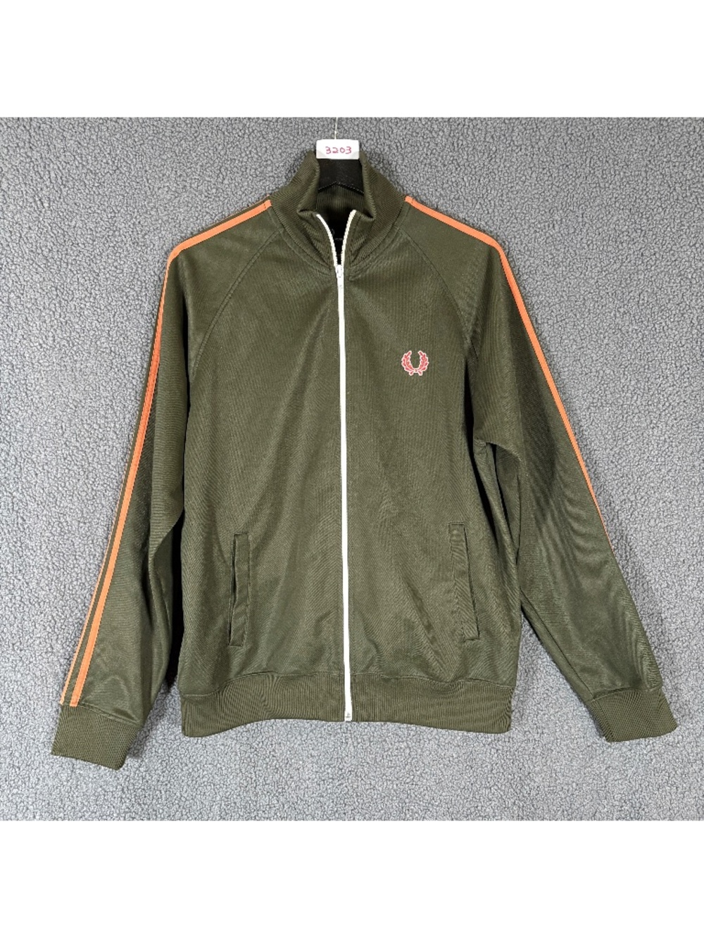 Fred Perry Vintage Full Zip Track Jacket - Men's Size M - Green